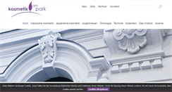 Desktop Screenshot of kosmetik-am-park.de